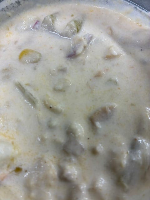 Homemade Clam Chowder.